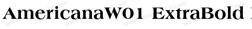 AmericanaW01 ExtraBold Regular字体转换